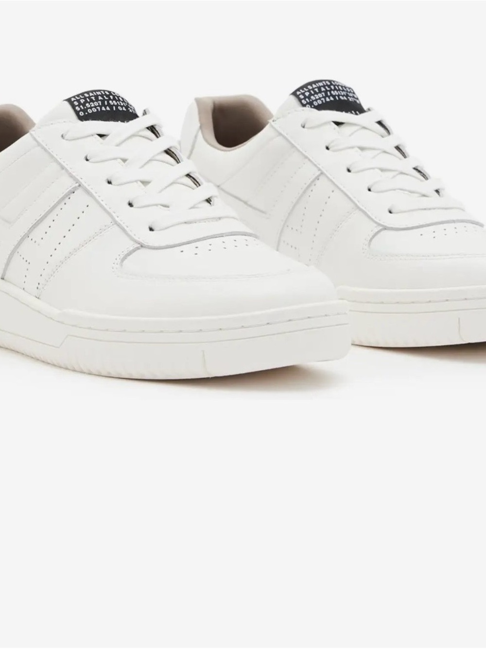 ALL SAINTS Classic White Low-Top Women’s Sneakers